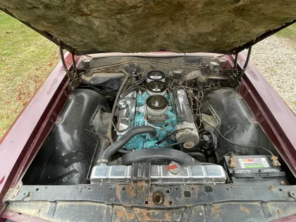 Engine compartment, overhead view