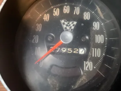 Odometer reading, close-up